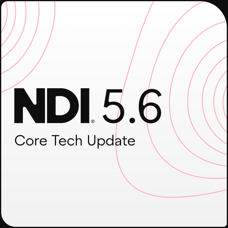 Keyvisual for NDI 5.6 update